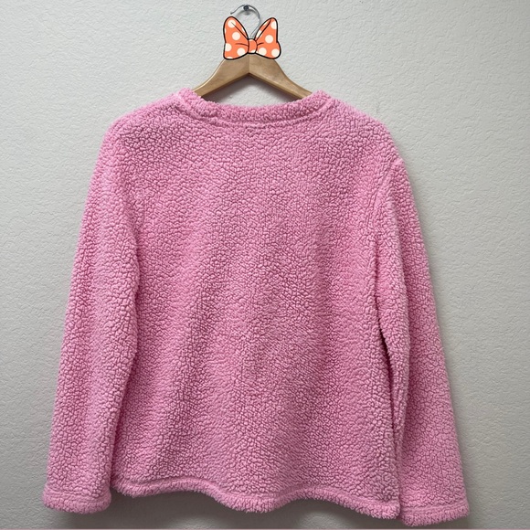STAR WARS Pink Cozy Sherpa Grogu, “Baby Yoda” JOY Holiday Crewneck!❄️ - Picture 2 of 4
